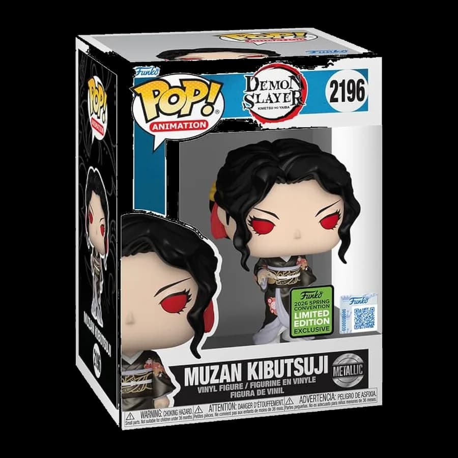FUNKO POP! ANIMATION: DEMON SLAYER KIMETSU NO YAIBA - MUZAN KIBUTSUJI (METALLIC) (2026 SPRING CONVENTION LIMITED EDITION) #2196 VINYL FIGURE