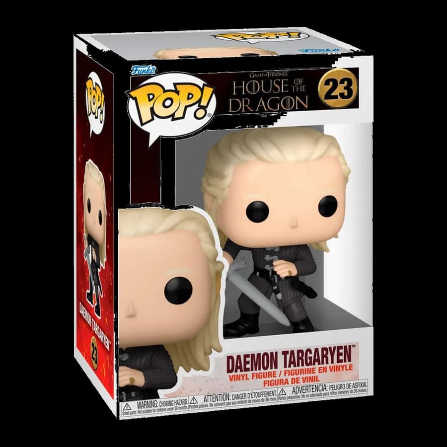 FUNKO POP! GAME OF THRONES: HOUSE OF THR DRAGON - DAEMON TARGARYEN #23 VINYL FIGURE
