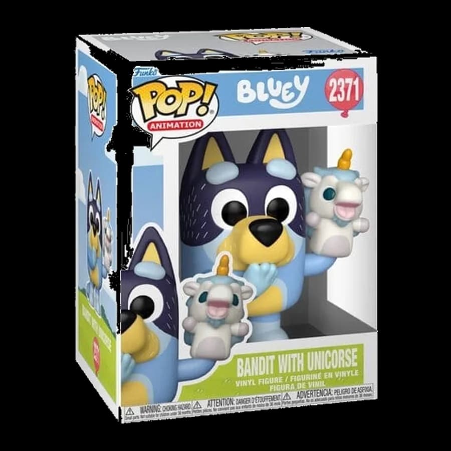 FUNKO POP! ANIMATION: BLUEY - BANDIT WITH UNICORSE #2371 VINYL FIGURE