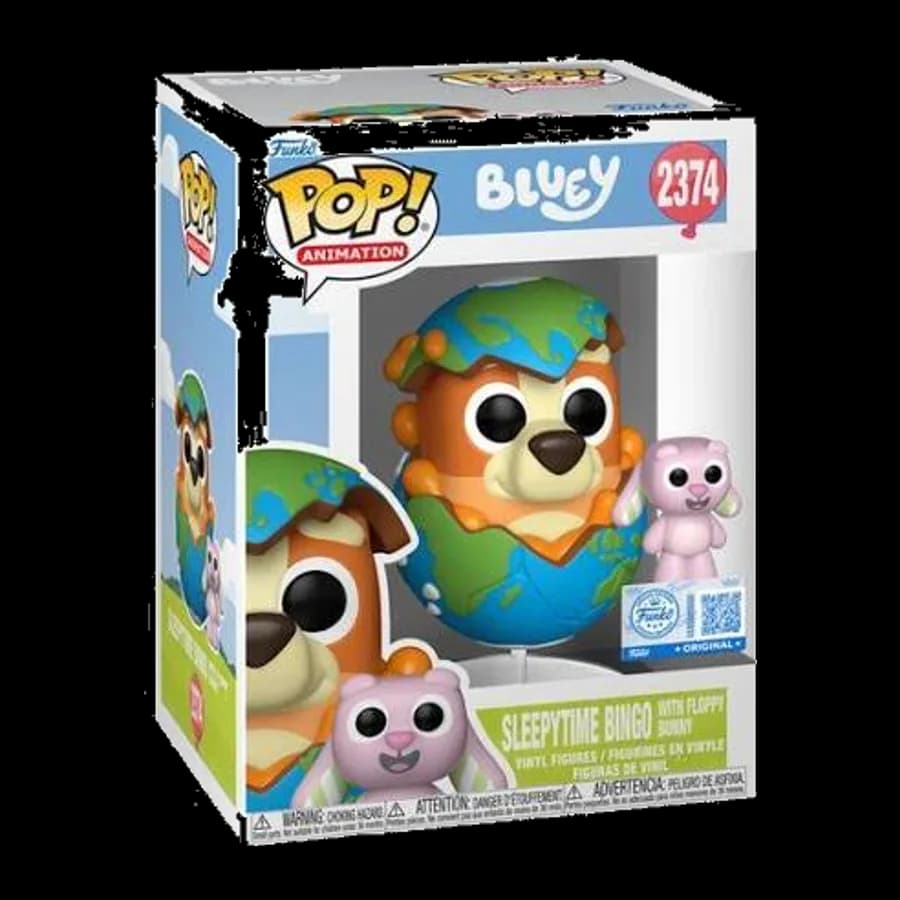 FUNKO POP! ANIMATION: BLUEY - SLEEPY TIME BINGO WITH FLOPPY BUNNY #2374 VINYL FIGURE