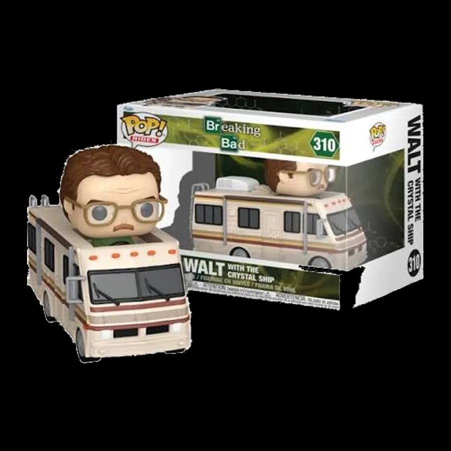 FUNKO POP! RIDES DELUXE: BREAKING BAD - WALT WITH THE CRYSTAL SHIP #310 VINYL FIGURE