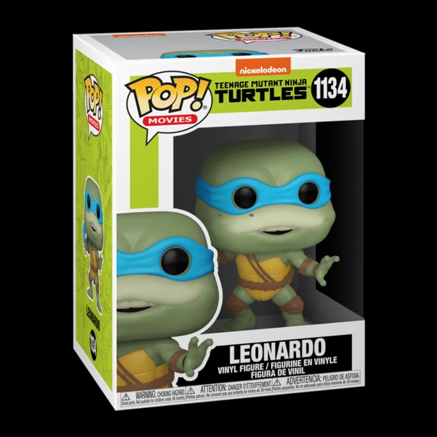 FUNKO POP! MOVIES: TEENAGE MUTANT NINJA TURTLES - LEONARDO #1134 VINYL FIGURE