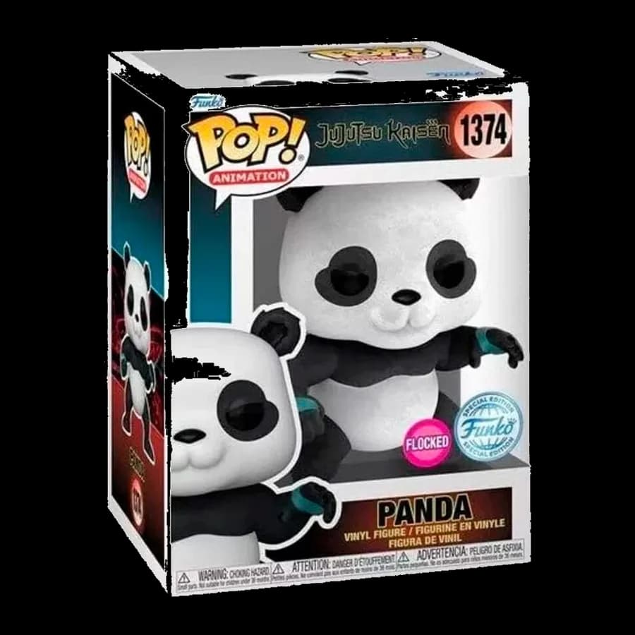 FUNKO POP! ANIMATION: JUJUTSU KAISEN - PANDA (FLOCKED) (SPECIAL EDITION) #1374 VINYL FIGURE