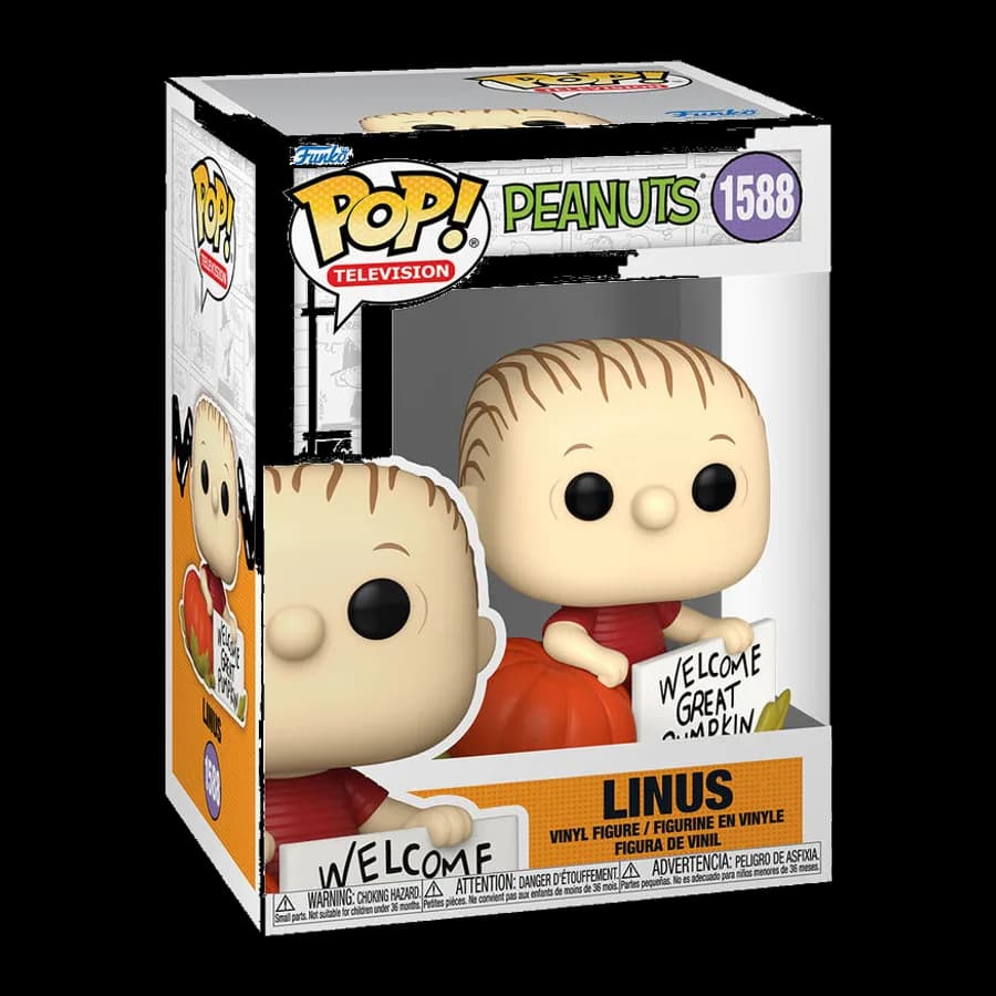FUNKO POP! TELEVISION: PEANUTS - LINUS #1588 VINYL FIGURE