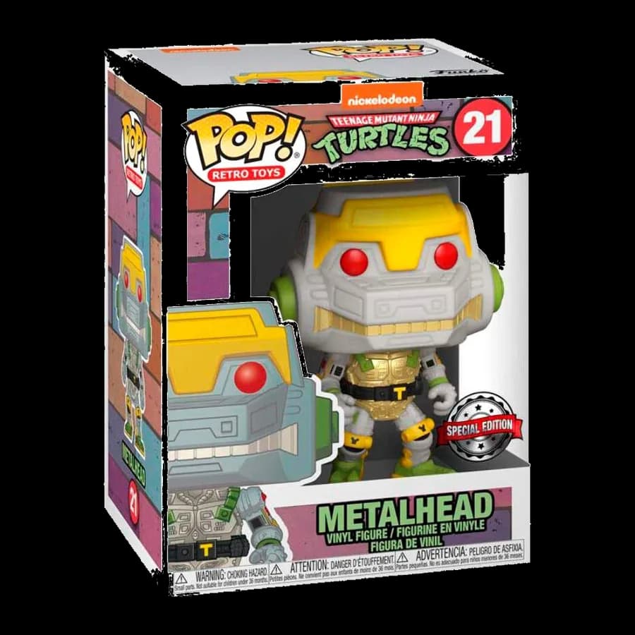 FUNKO POP! RETRO TOYS: TEENAGE MUTANT NINJA TURTLES - METALHEAD (SPECIAL EDITION) #21 VINYL FIGURE