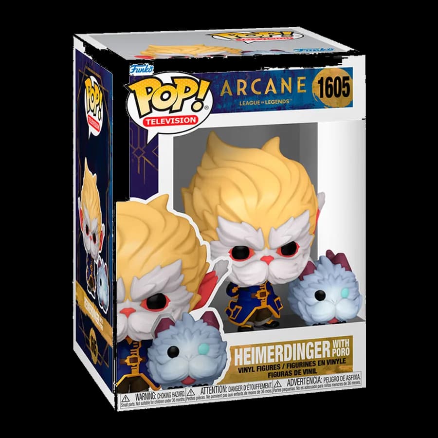 FUNKO POP! TELEVISION: ARCANE LEAGUE OF LEGENDS - HEIMERDINGER WITH PORO #1605 VINYL FIGURE