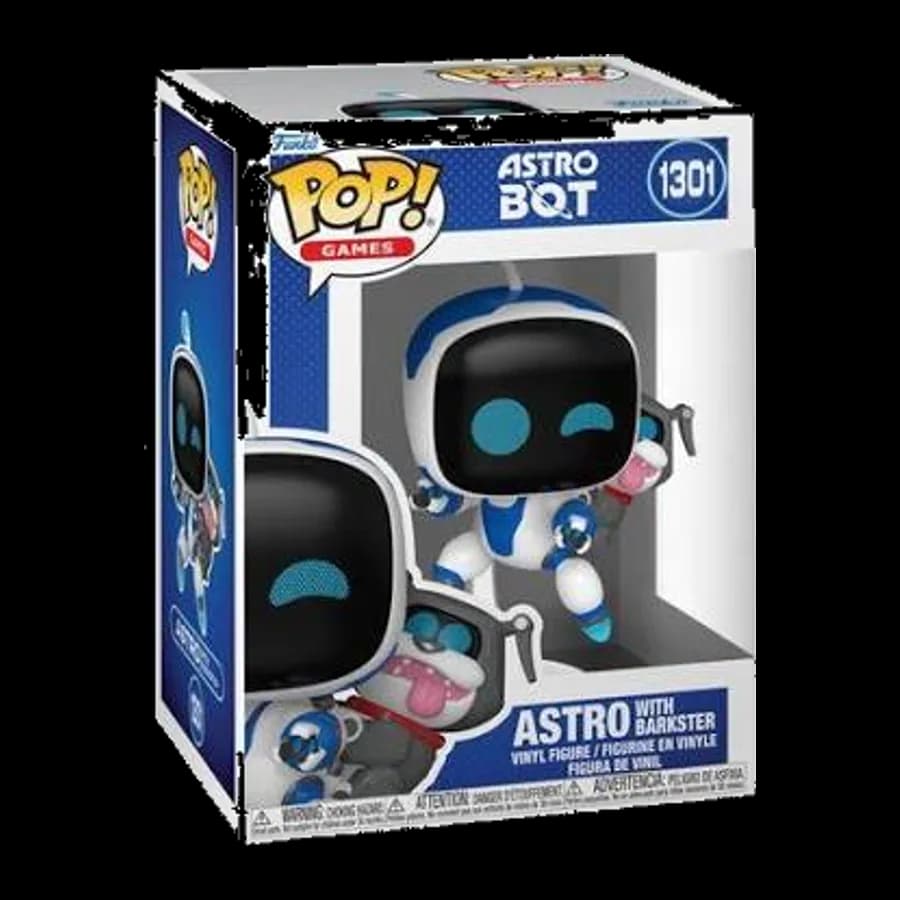 FUNKO POP! GAMES: ASTRO BOT - ASTRO WITH BARKSTER #1301 VINYL FIGURE