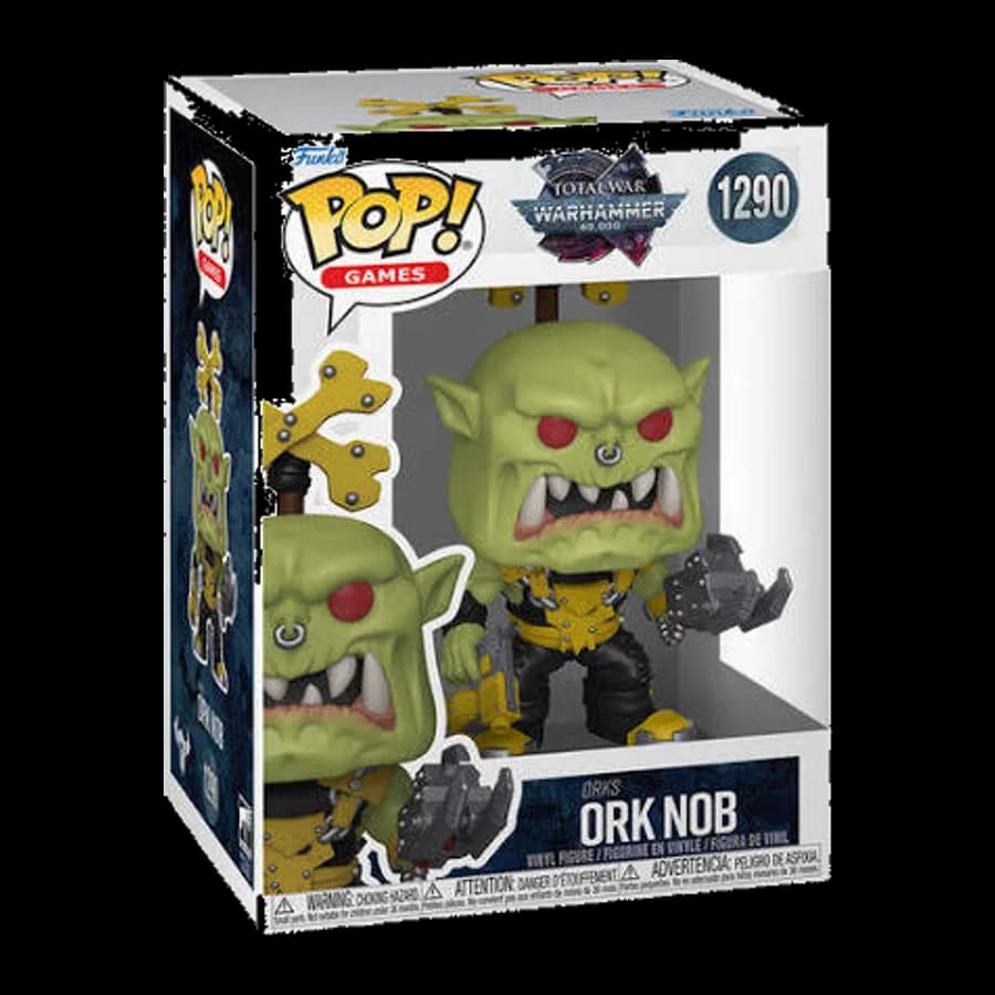 FUNKO POP! GAMES: TOTAL WAR WARHAMMER 40.000 - ORK NOB #1290 VINYL FIGURE