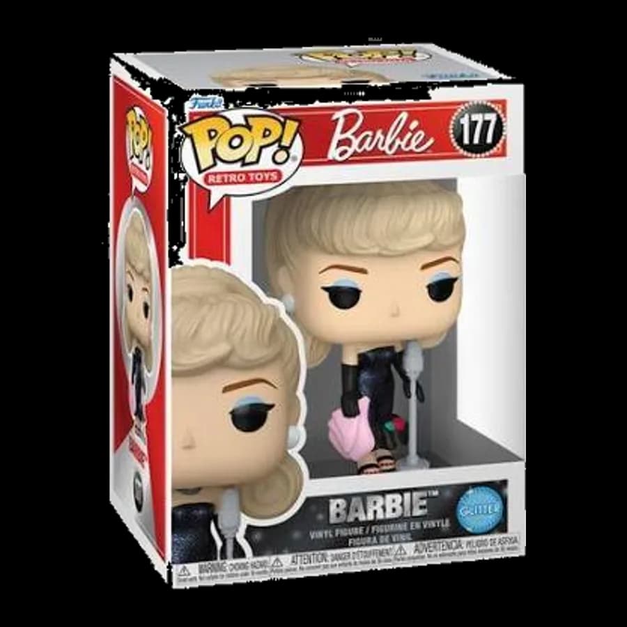 FUNKO POP! RETRO TOYS: BARBIE (GLITTER) #177 VINYL FIGURE