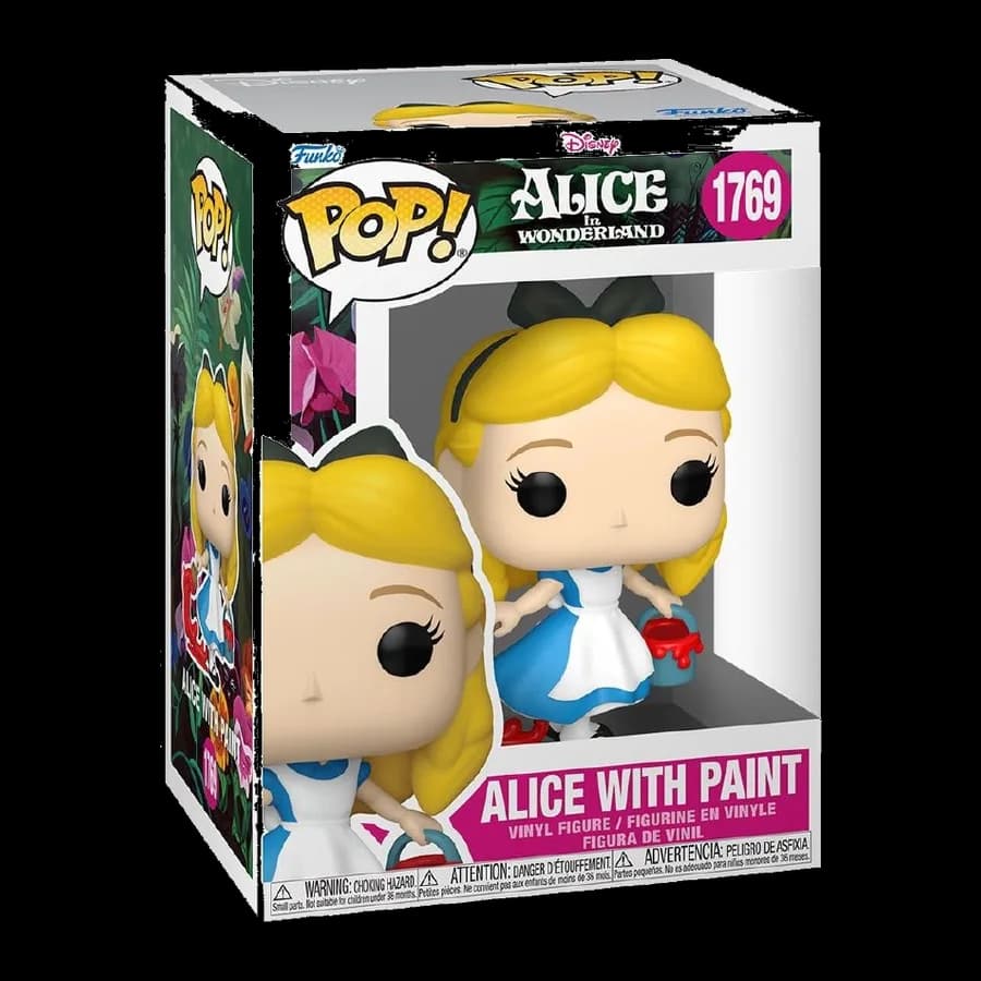 FUNKO POP! DISNEY: ALICE IN WONDERLAND - ALICE WITH PAINT #1769 VINYL FIGURE