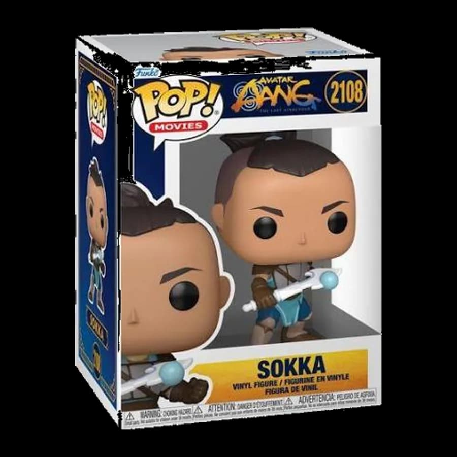 FUNKO POP! MOVIES: AVATAR AANG: THE LAST AIRBENDER - SOKKA #2108 VINYL FIGURE