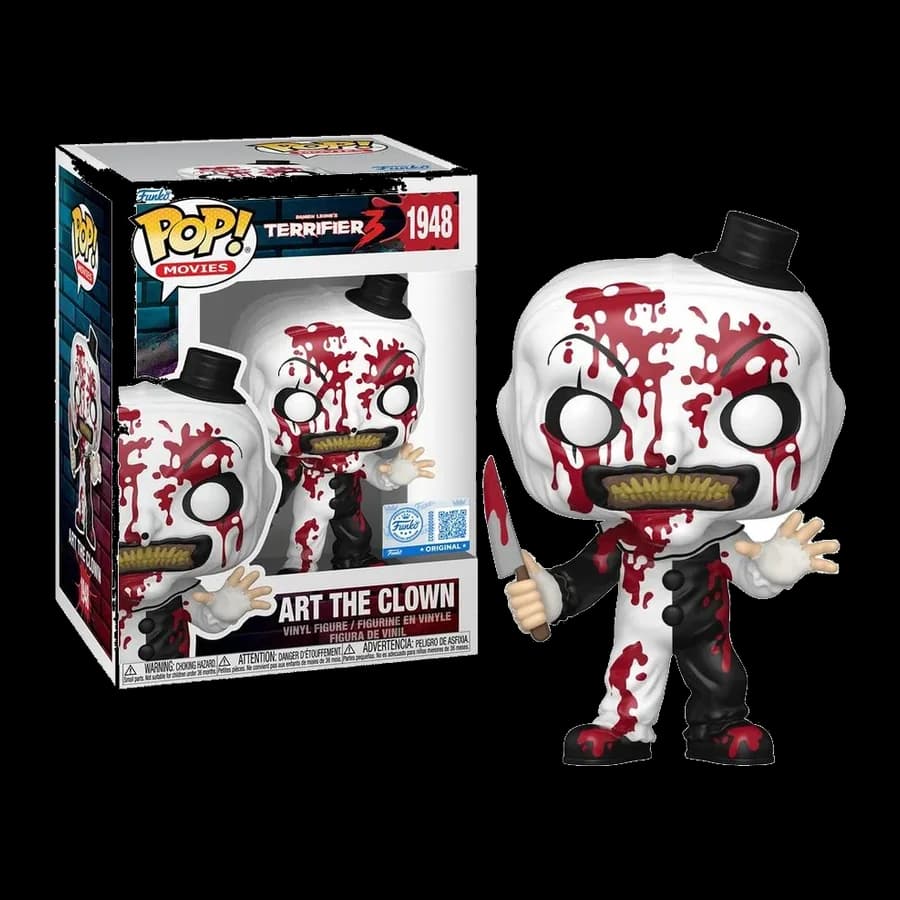 FUNKO POP! MOVIES: TERRIFIER 3 - ART THE CLOWN (BLOODY) (SPECIAL EDITION) #1948 VINYL FIGURE