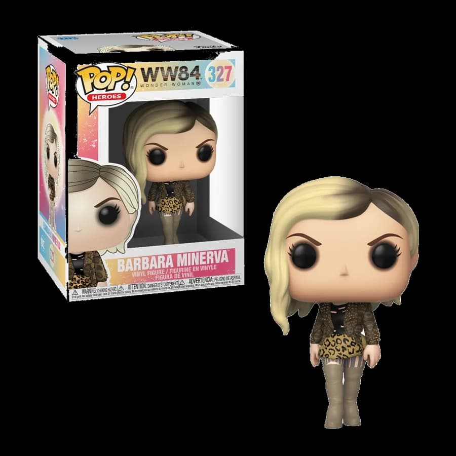FUNKO POP! HEROES : WW84 WONDER WOMAN - BARBARA MINERVA # 327 VINYL FIGURE