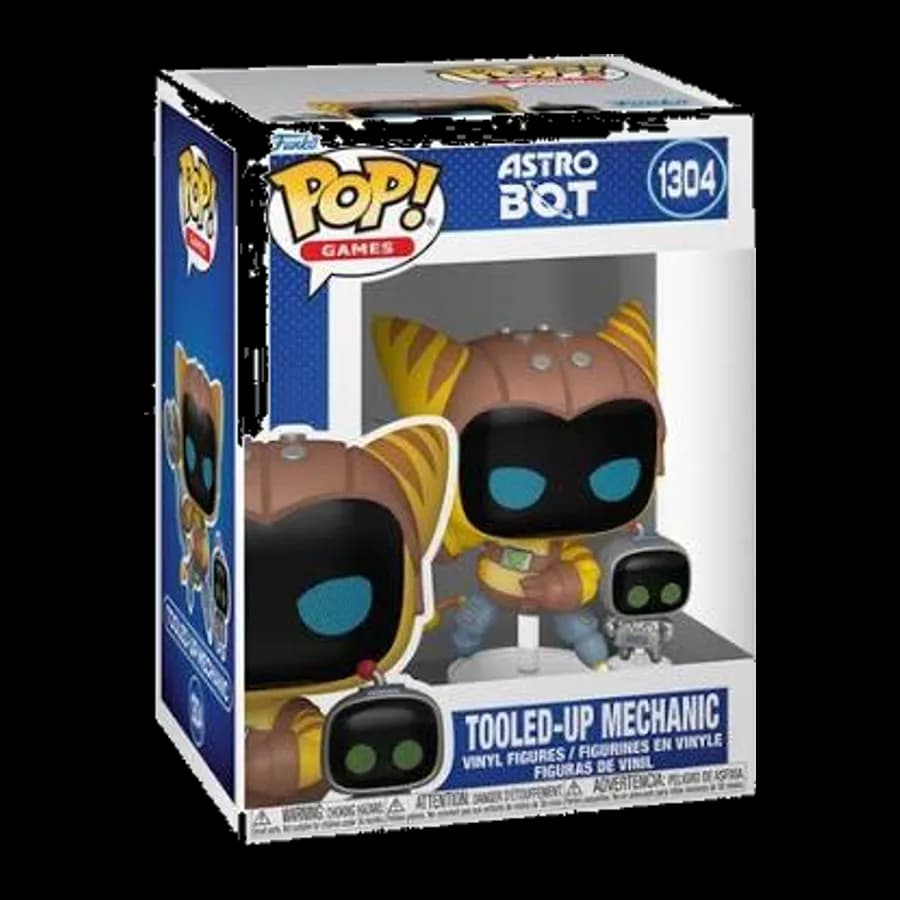 FUNKO POP! GAMES: ASTRO BOT - TOOLED-UP MECHANIC #1304 VINYL FIGURE