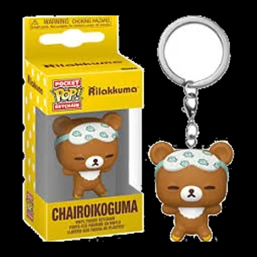 FUNKO POCKET POP! RILAKKUMA - CHAIROIKOGUMA (SLEEPY) VINYL FIGURE KEYCHAIN