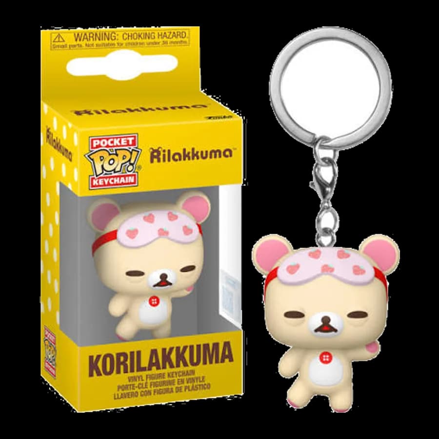FUNKO POCKET POP! RILAKKUMA - KORILAKKUMA (SLEEPY) VINYL FIGURE KEYCHAIN