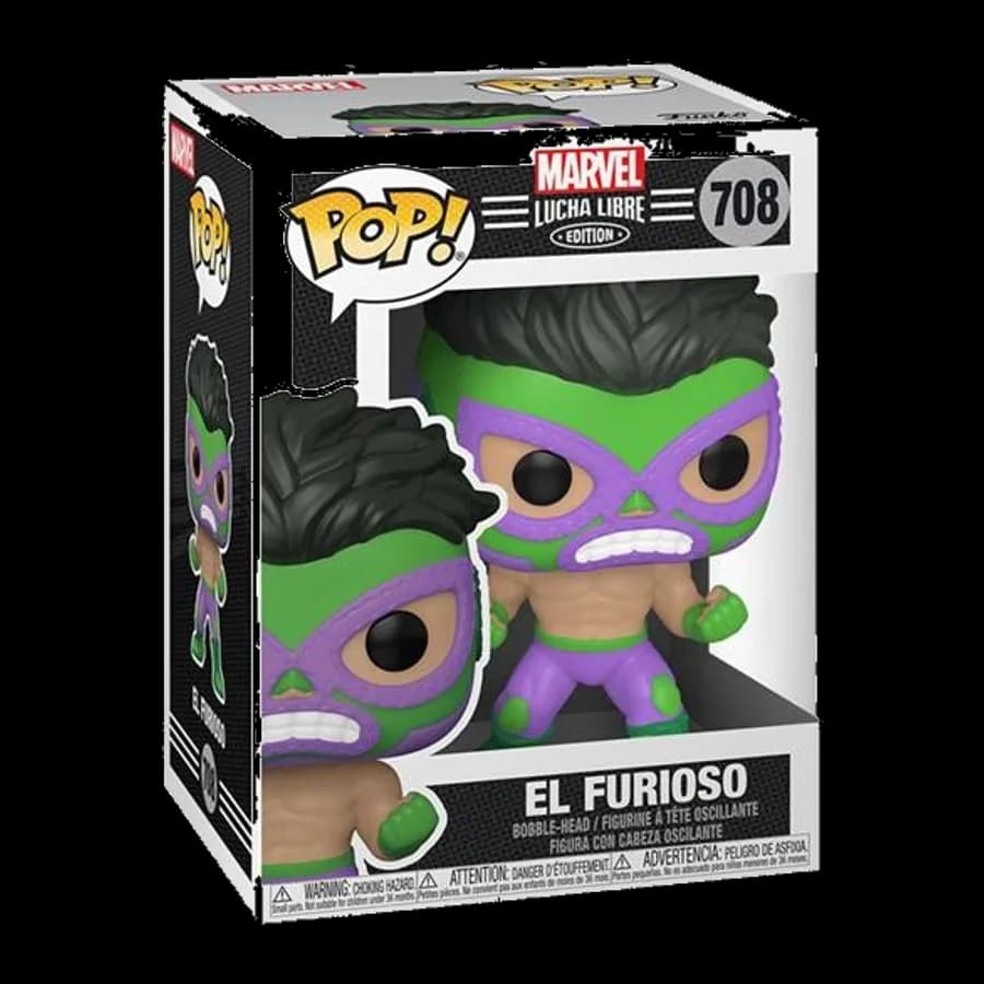 FUNKO POP! MARVEL : LUCHA LIBRE EDITION - EL FURIOSO #708 BOBBLE-HEAD VINYL FIGURE