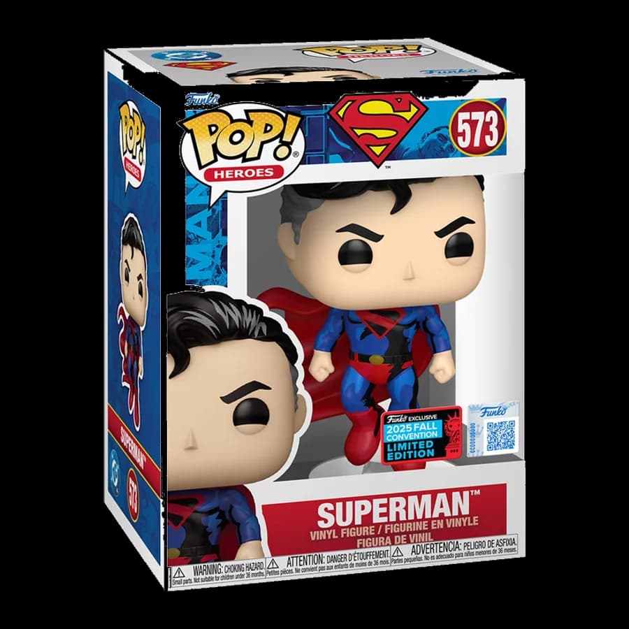FUNKO POP! HEROES: DC - SUPERMAN (2025 FALL CONVENTION) #573 VINYL FIGURE
