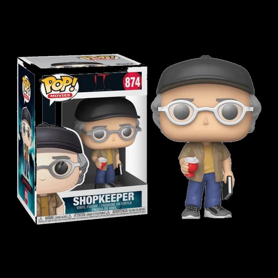 FUNKO POP! MOVIES : IT CHAPTER 2 - SHOPKEEPER (STEPHEN KING) #874 VINYL FIGURE