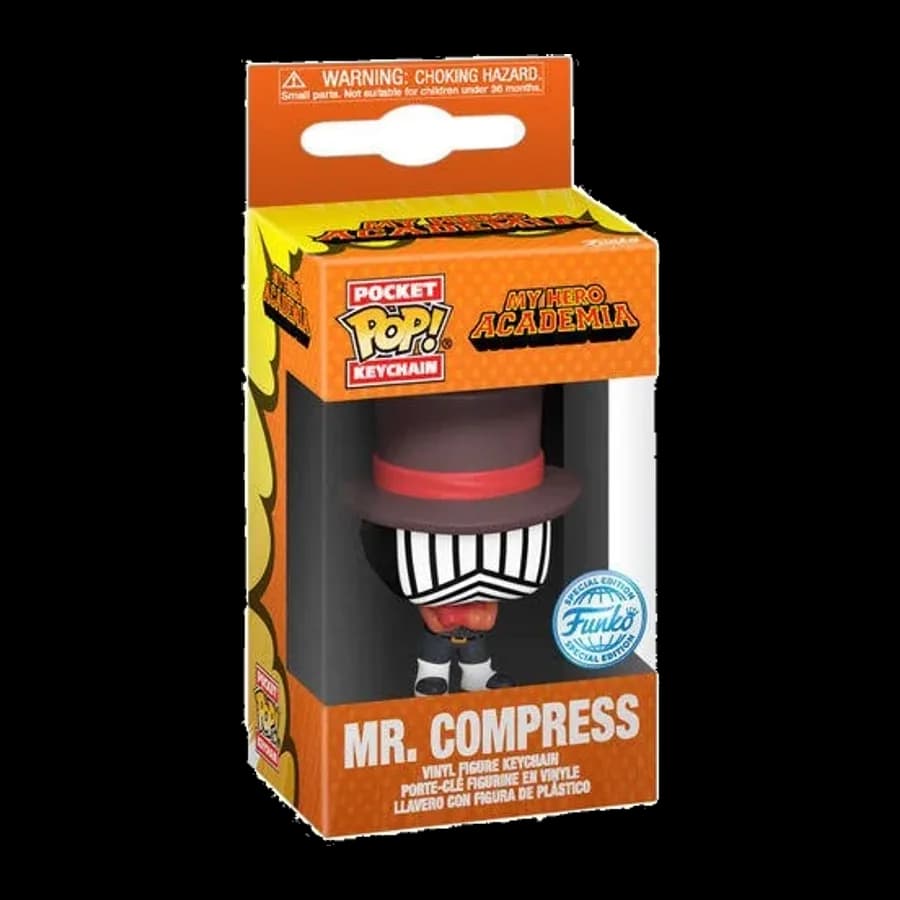 FUNKO POCKET POP! MY HERO ACADEMIA - MR. COMPRESS (HIDEOUT) VINYL FIGURE KEYCHAIN