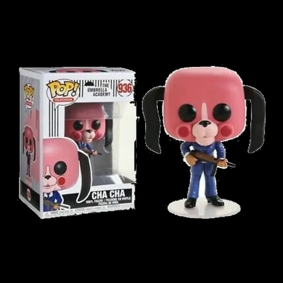 FUNKO POP! TELEVISION : THE UMBRELLA ACADEMY - CHA CHA WITH MASK #936 VINYL FIGURE
