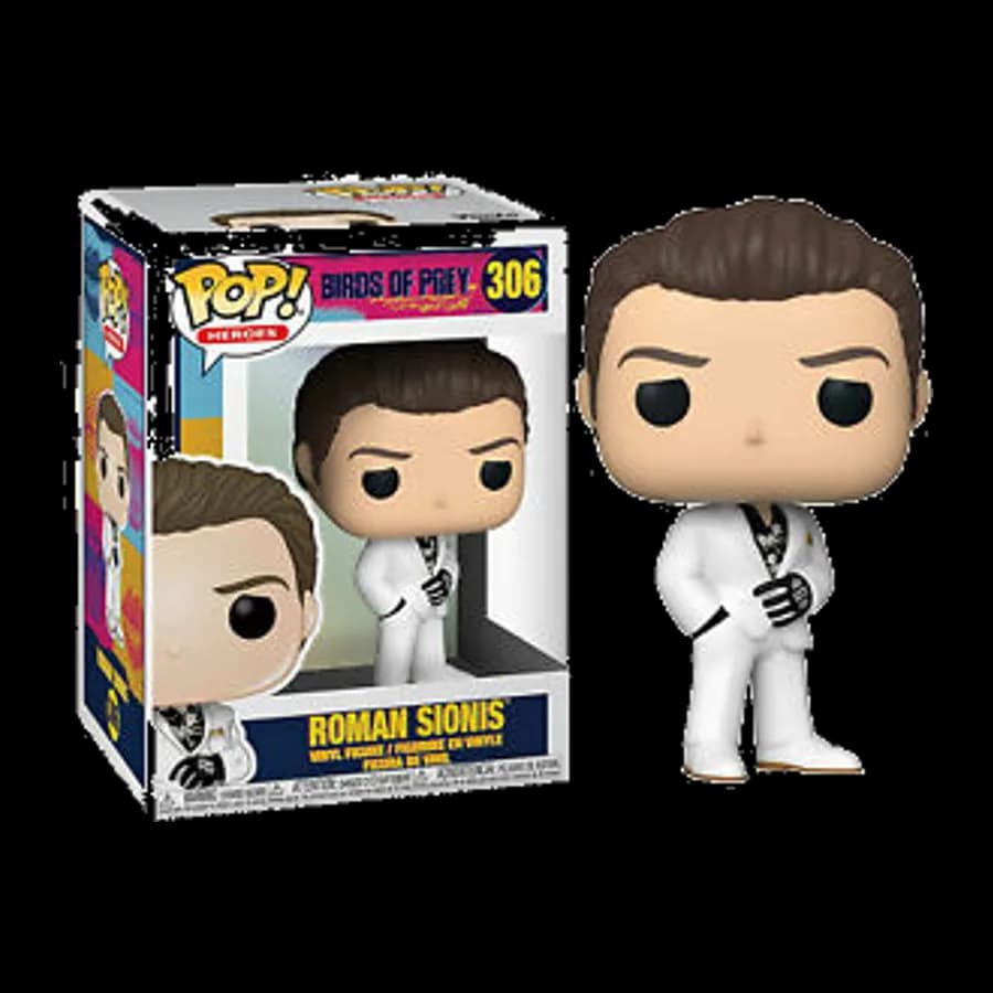 FUNKO POP! HEROES : BIRDS OF PREY - ROMAN SIONIS (WHITE SUIT) #306 VINYL FIGURE