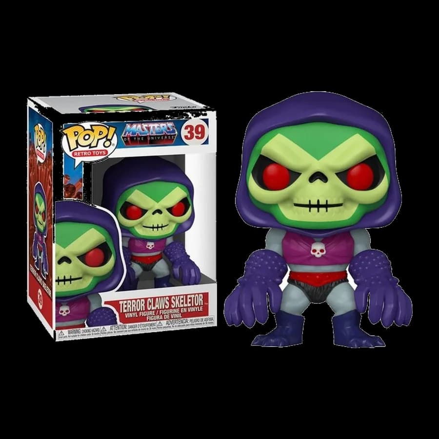 FUNKO POP! RETRO TOYS : MASTERS OF THE UNIVERSE - TERROR CLAWS SKELETOR #39 VINYL FIGURE