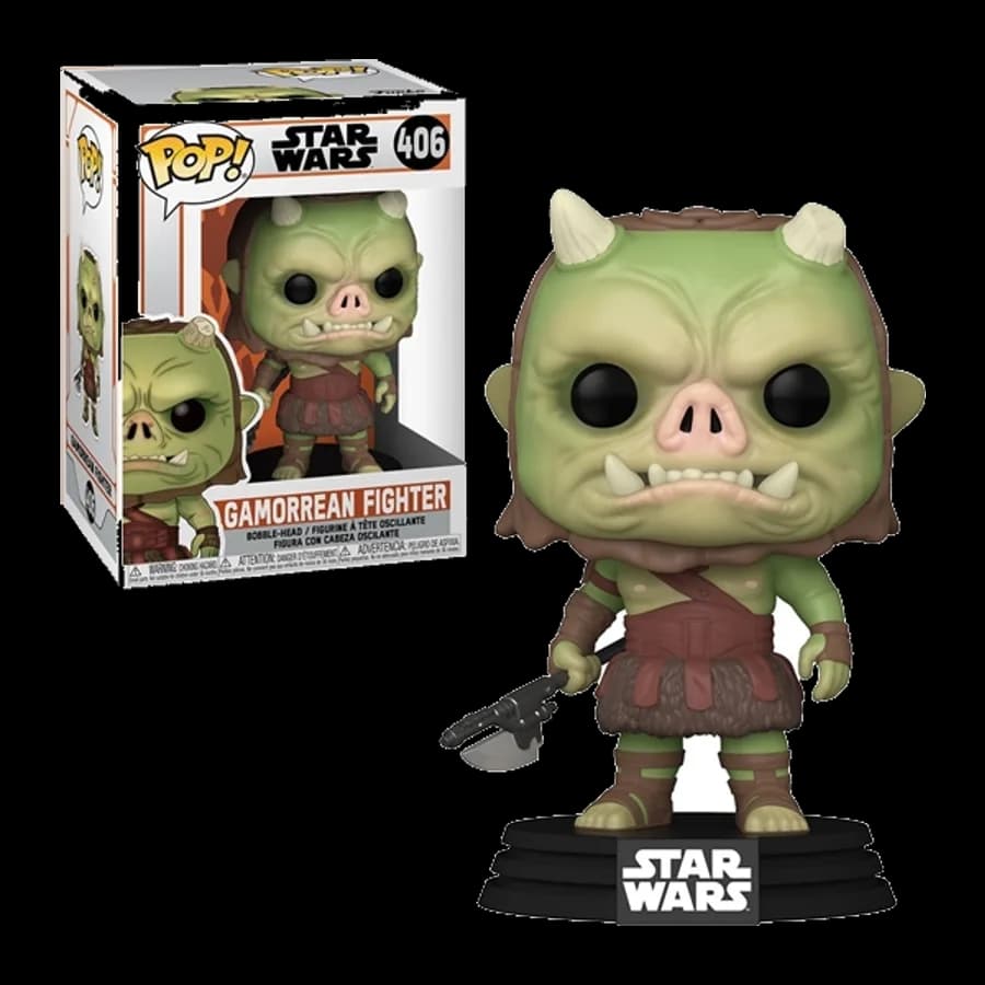 FUNKO POP! STAR WARS : THE MANDALORIAN - GAMORREAN FIGHTER #406 HEAD VINYL FIGURE