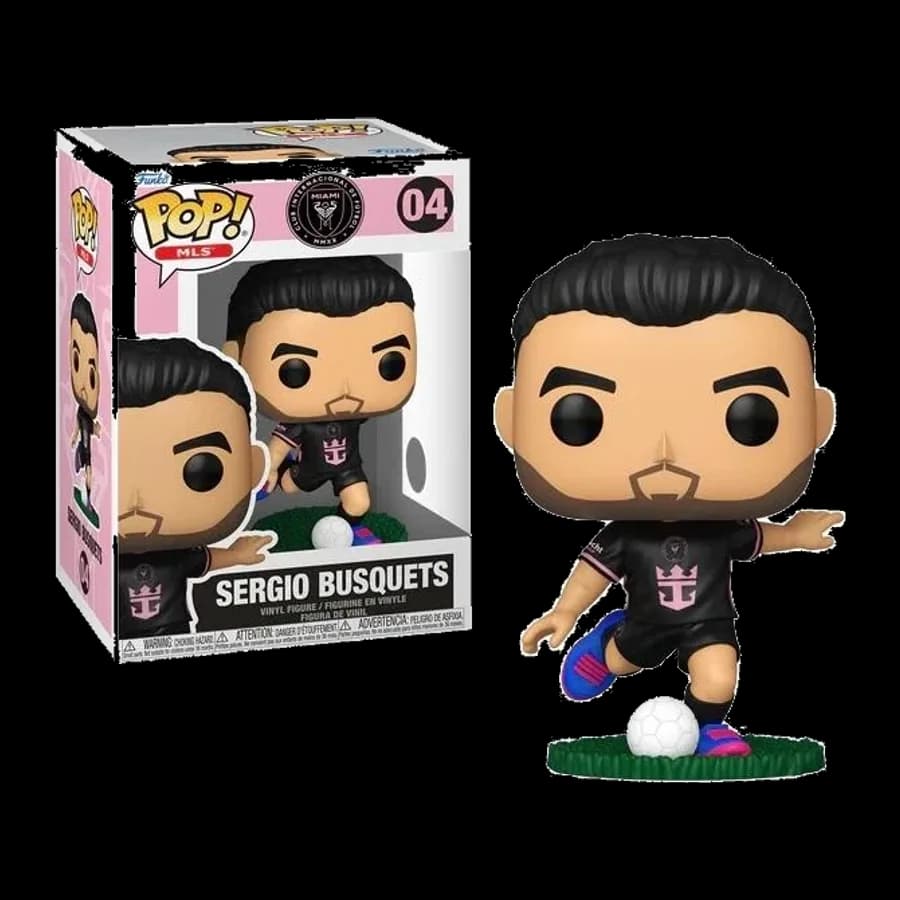 FUNKO POP! FOOTBALL MLS INTER MIAMI - SERGIO BUSQUETS (AWAY) #04 VINYL FIGURE