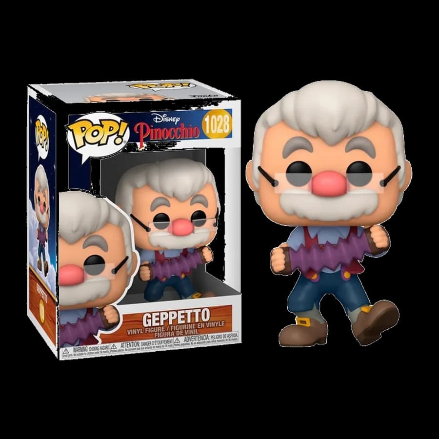 FUNKO POP! DISNEY : PINOCCHIO - GEPPETTO WITH ACCORDION #1028 VINYL FIGURE