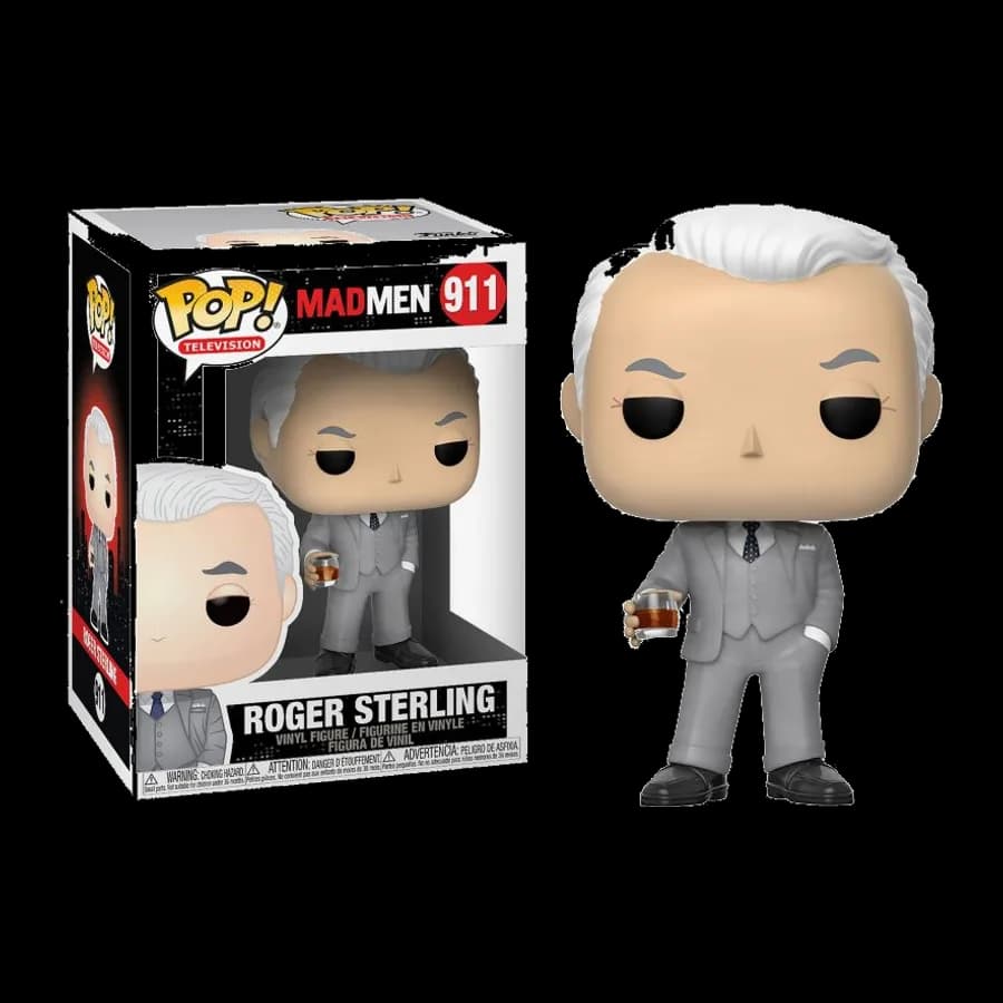 FUNKO POP! TELEVISION - MAD MEN : ROGER STERLING # 911 VINYL FIGURE