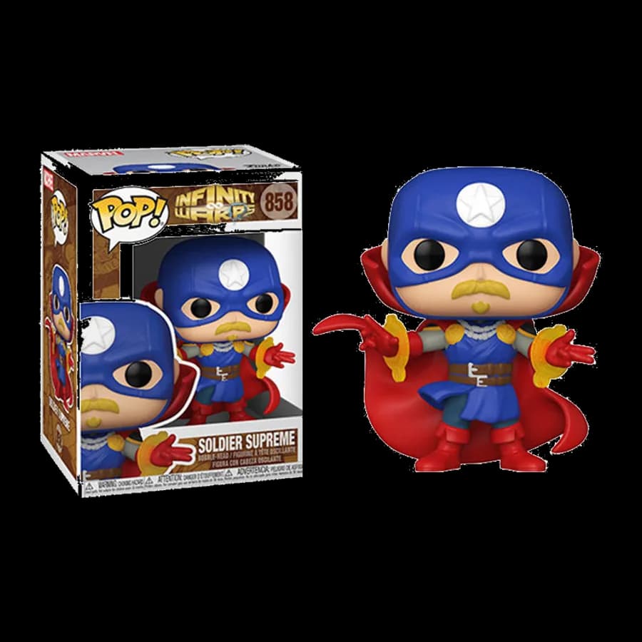 FUNKO POP! MARVEL: INFINITY WARPS - SOLDIER SUPREME #858 BOBBLE-HEAD VINYL FIGURE