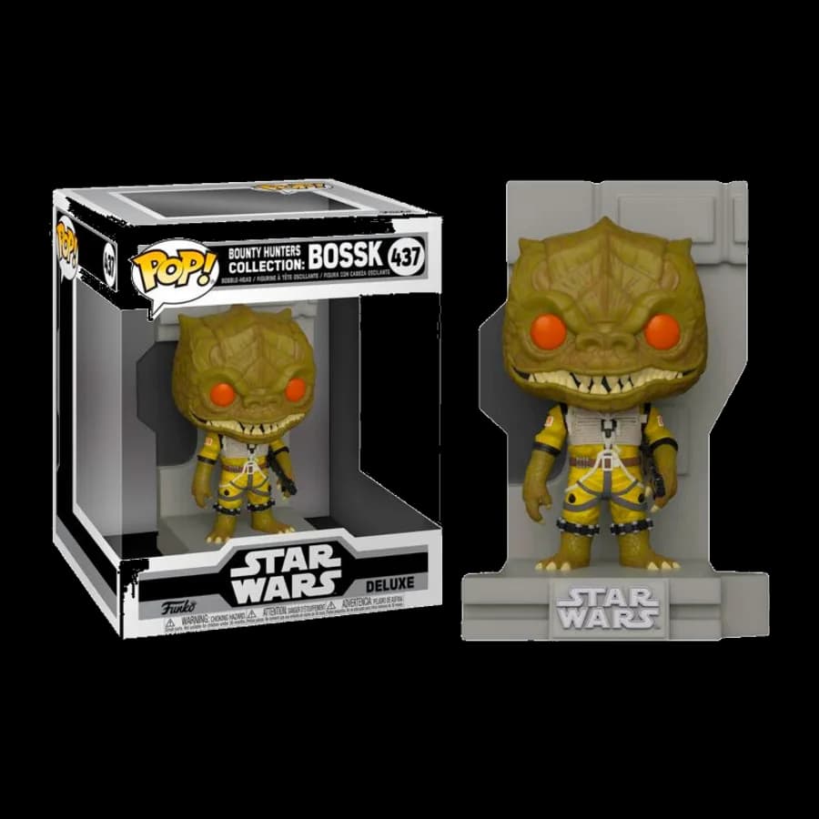 FUNKO POP! Deluxe : STAR WARS BOUNTY HUNTERS COLLECTION - BOSSK (Special Edition) # 437 VINYL FIGURE