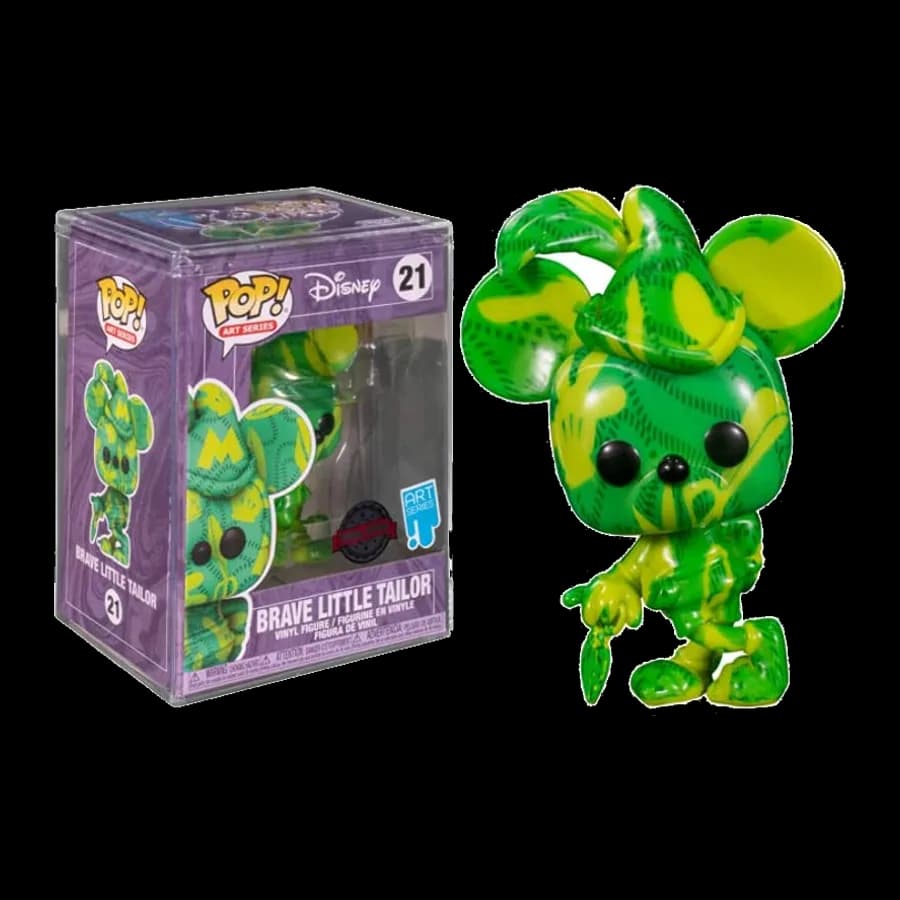 FUNKO POP! Art Series : Disney Mickey - Brave Little Tailor (with Plastic Case) (Special Edition) #21 VINYL FIGURE