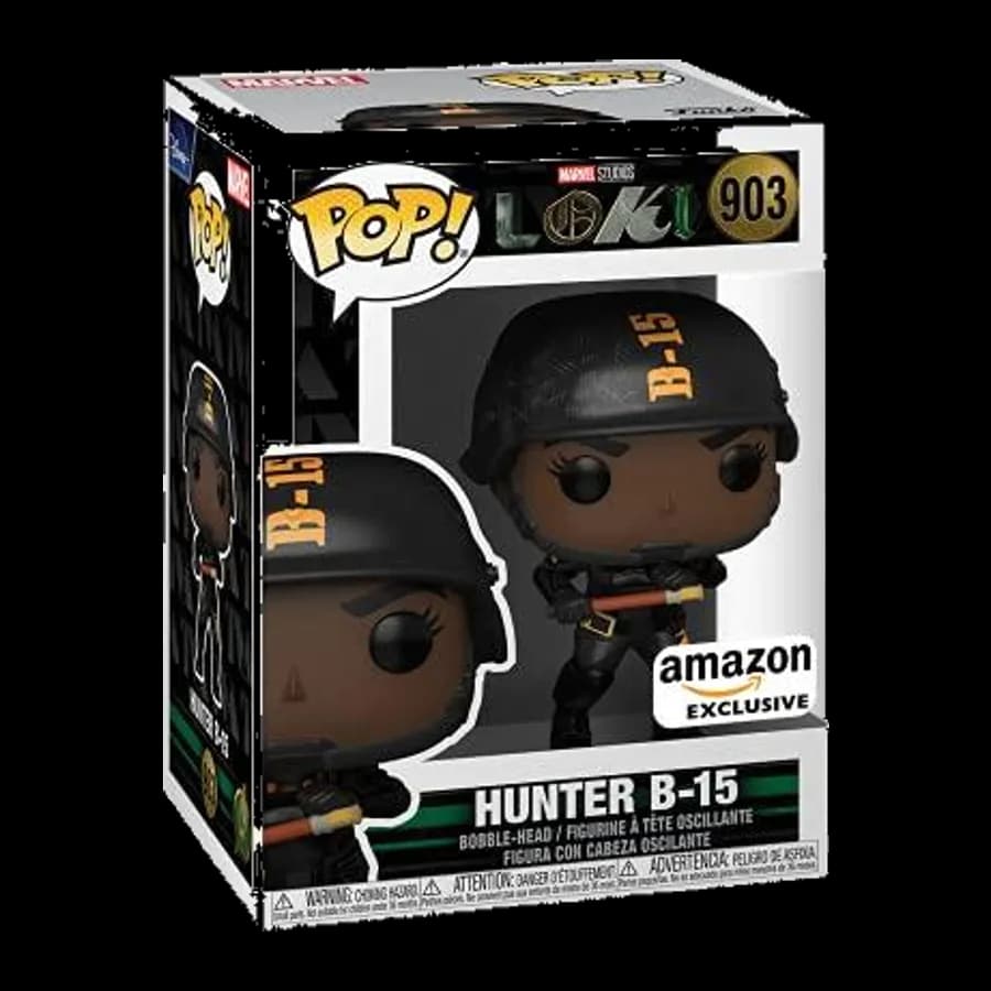 FUNKO POP! MARVEL: LOKI - HUNTER B-15 (Amason Exclusive) #903 Bobblie-Head VINYL FIGURE