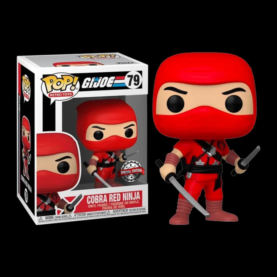 FUNKO POP! RETRO TOYS: G.I.JOE - COBRA RED NINJA (Special Edition) #79 Vinyl Figure