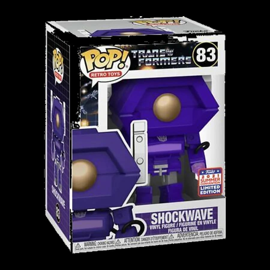 FUNKO POP! RETRO TOYS: TRANSFORMERS - SHOCKWAVE ( Limited Edition) #83 Vinyl Figure