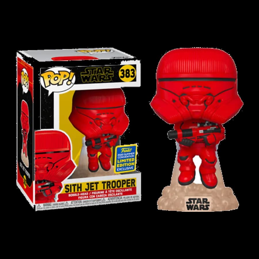 FUNKO POP! STAR WARS: RISE OF SKYWALKER - SITH JET TROOPER (Limited Edition Exclusive) #383 Bobble-Head Vinyl Figure