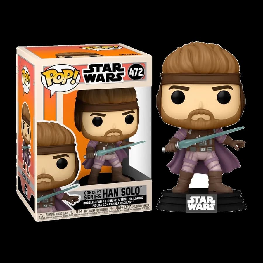 FUNKO POP! STAR WARS: CONCEPT SERIES - HAN SOLO #472 BOBBLE-HEAD VINYL FIGURE