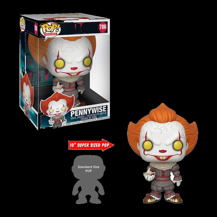 FUNKO POP! MOVIES: IT CHAPTER TWO - PENNYWISE WITH BOAT #786 VINYL FIGURE 25cm