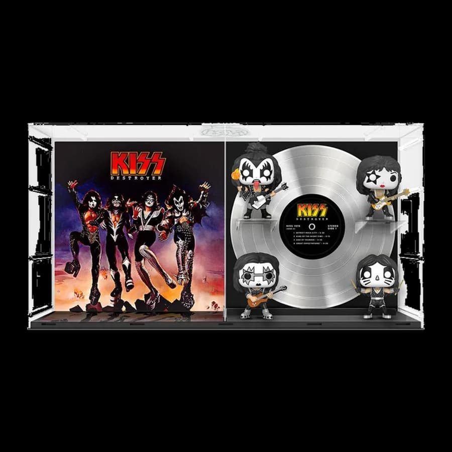 FUNKO POP! ALBUMS DELUXE: KISS THE DESTROYER - THE DEMON, THE STARCHILD, THE SPACEMAN, THE CATMAN (GLOWS IN THE DARK) (SPECIAL EDITION) #22 VINYL FIGURES