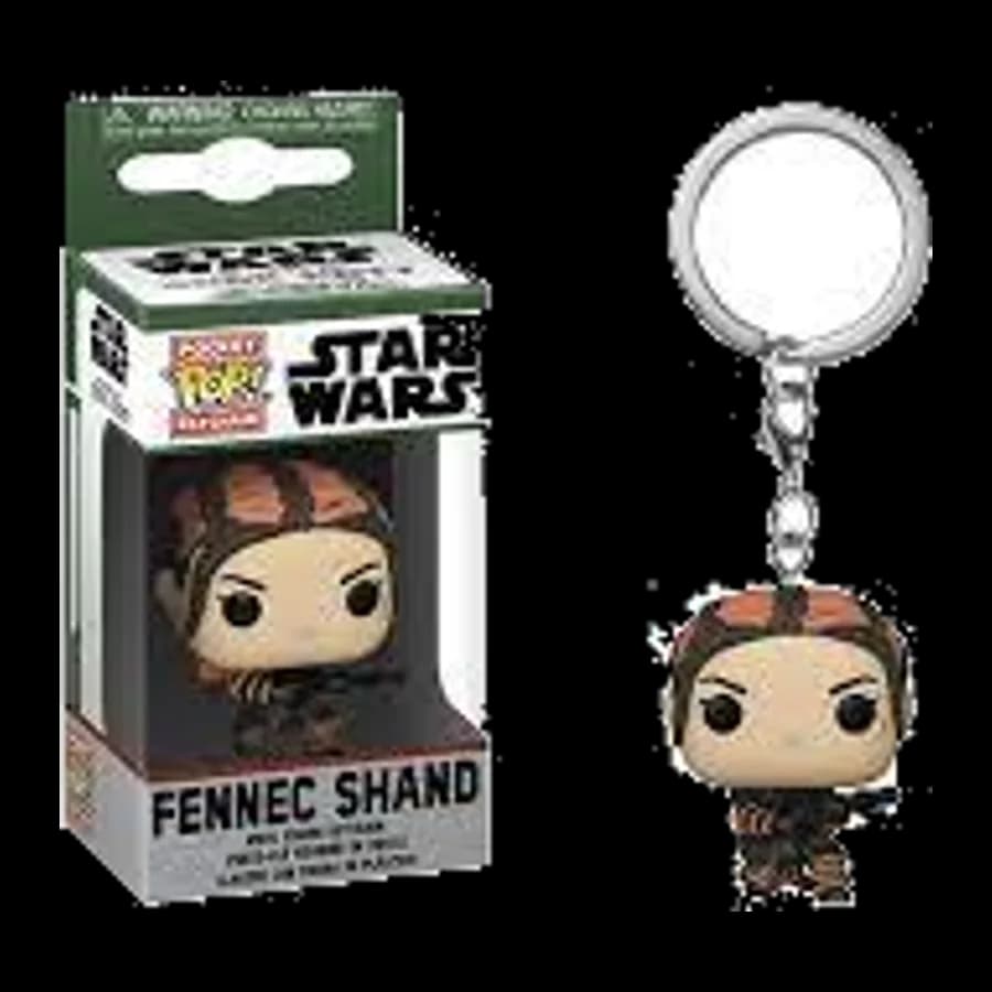 FUNKO POP! STAR WARS : THE BOOK OF BOSSA FETT- FENNIC SHAND VINYL FIGURE KEYCHAIN