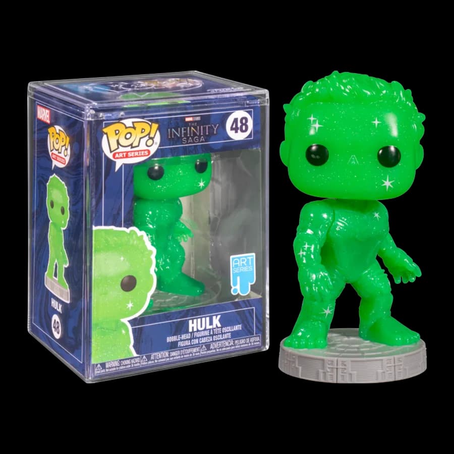 FUNKO POP! ART SERIES MARVEL: THE INFINITY SAGA - HULK (WITH PLASTIC CASE) #48 BOBBLE-HEAD VINYL FIGURE