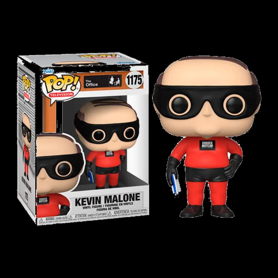 FUNKO POP! THE OFFICE - KEVIN MALONE (AS DUNDER MIFFLIN SUPERHERO) #1175 VINYL FIGURE
