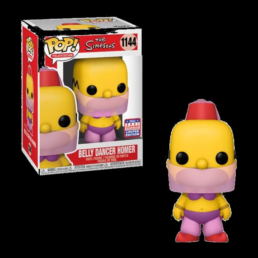 FUNKO POP! TELEVISION: THE SIMPSONS - BELLY DANCER HOMER (LIMITED EDITION) #1144 VINYL FIGURE