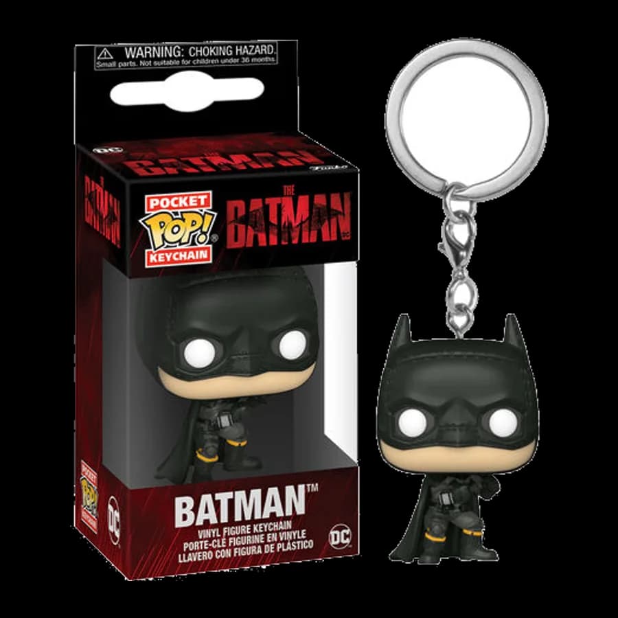 FUNKO POCKET POP! THE BATMAN - BATMAN VINYL FIGURE KEYCHAIN