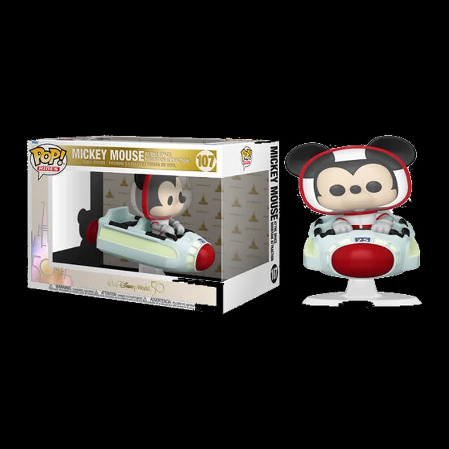 FUNKO POP! RIDES: WALT DISNEY WORLD 50 - MICKEY MOUSE AT THE SPACE MOUNTAIN ATTRACTION #107 VINYL FIGURE