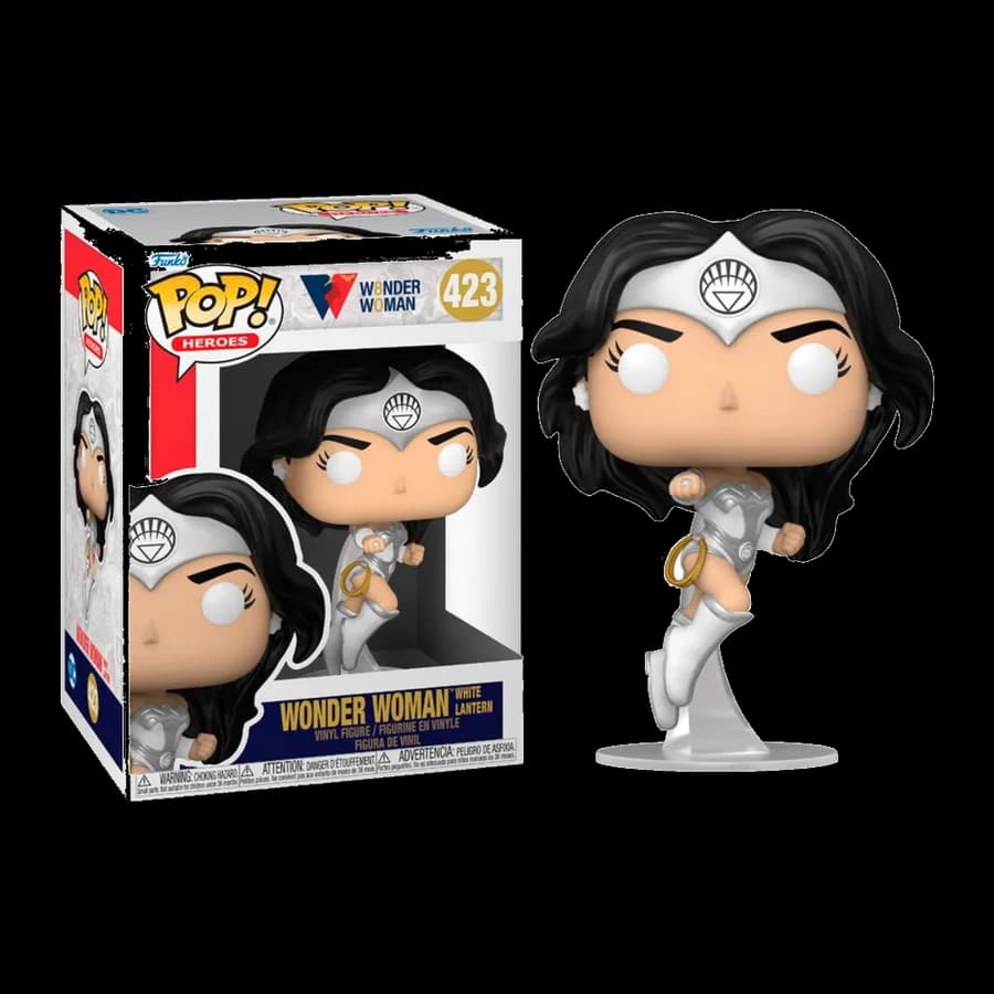 FUNKO POP! HEROES: WW80th - WONDER WOMAN (WHITE LANTERN) #423 VINYL FIGURE
