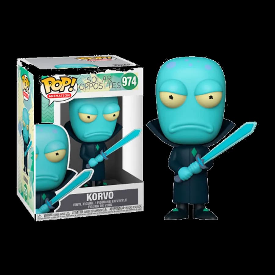 FUNKO POP! ANIMATION: SOLAR OPPOSITES - KORVO #974 VINYL FIGURE