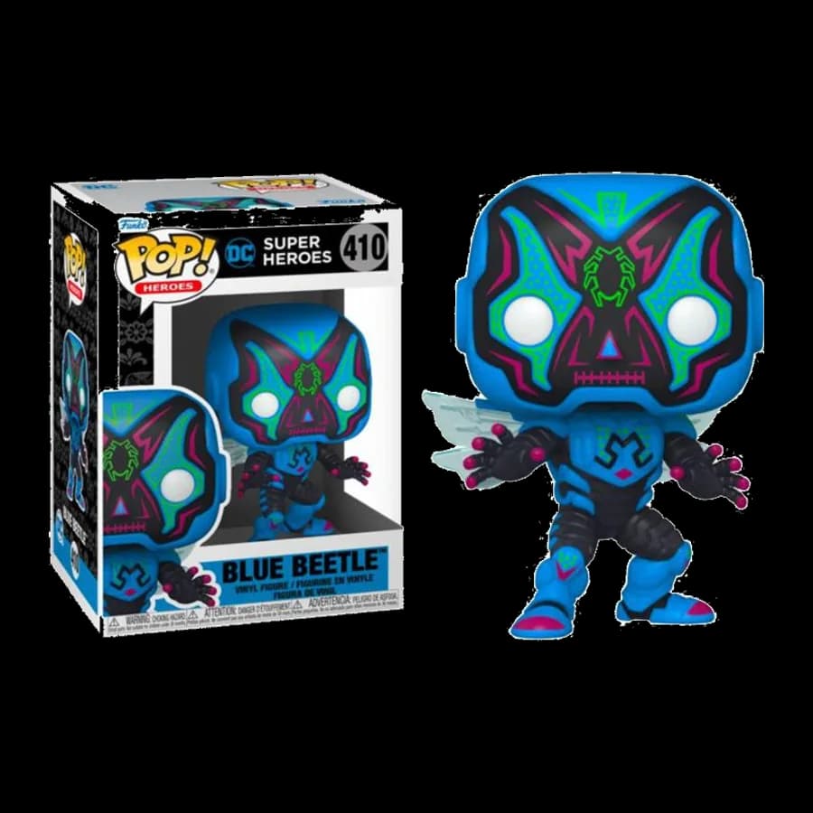 FUNKO POP! DC HEROES: DIA DE LOS DC - BLUE BEETLE #410 VINYL FIGURE